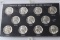 Complete Set of 11 Silver Wartime Nickels 1942-1945 PDS BU