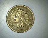 1859 Copper Nickel Indian Head Cent VF+