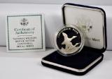 2003 National Wildlife Refuge System Canvasback Duck Centennial Medal Silver Dollar BOX & COA