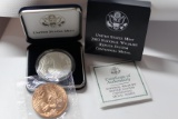 2003 National Wildlife Refuge System Bald Eagle Centennial Medal Silver Dollar BOX & COA
