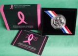 2018 Breast Cancer Awareness Half Dollar UNC  BOX & COA