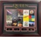 Framed Queen Laser Engraved Facsimile Autographs Complete Discography Album Artwork Photo Matted