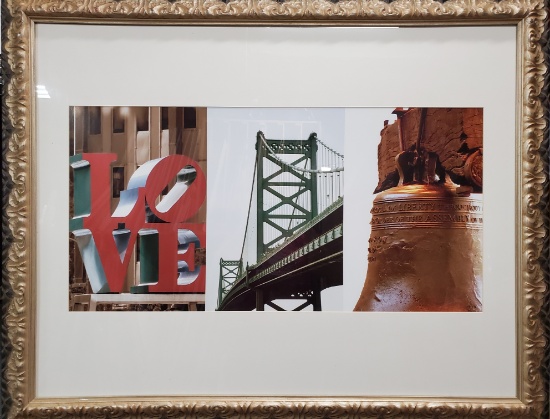 Framed Philly Art Piece