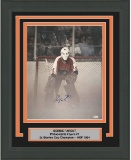 Framed Autographed/Signed Bernie Parent Fog Philadelphia Flyers 16x20 Hockey Photo JSA COA