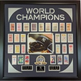 Framed New York Yankees 27x World Series Champion Replica Ticket 34x34 Collage Professionally Matted