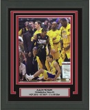 Framed Signed Allen Iverson Tyronn Lou Step-Over Philadelphia 76ers 16x20 Basketball Photo JSA COA