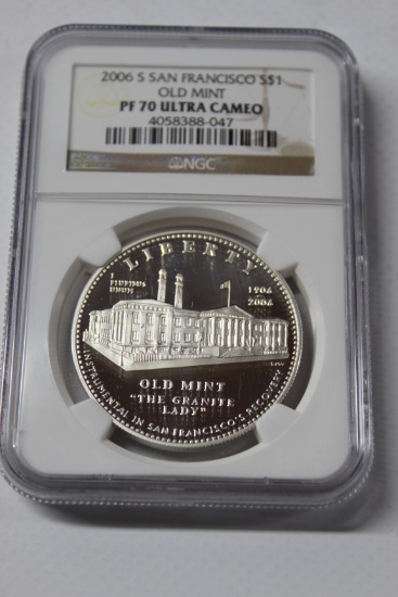 2006 S San Francisco Old Mint Silver Dollar PF 70 ULTRA CAMEO NGC THE PERFECT COIN