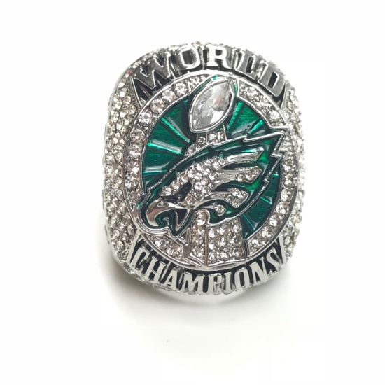 2018 Philadelphia Eagles Nick Foles Replica Super Bowl LII 52 Champions Championship Ring Size 10