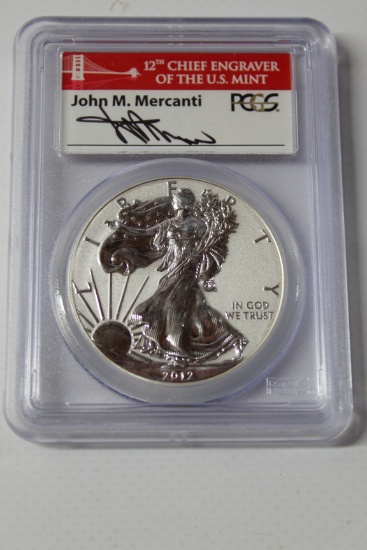 2012 S 1 oz. American Silver Eagle Reverse Proof PR70 PCGS -- The Perfect Coin