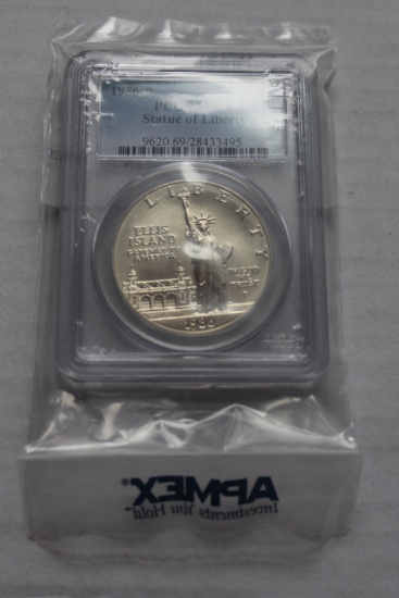 1986 P Statue of Liberty Silver Dollar MS69 PCGS