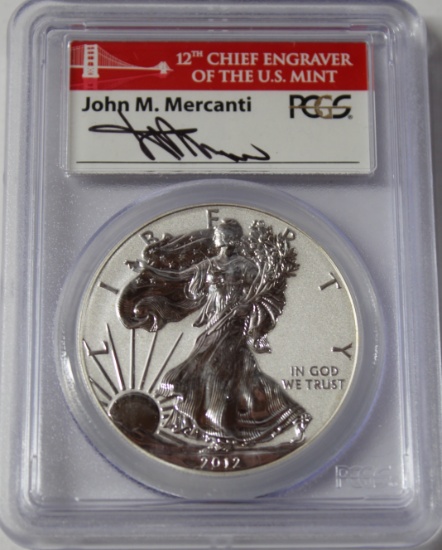 2012 S 1 oz. American Silver Eagle Reverse Proof PR70 PCGS -- The Perfect Coin