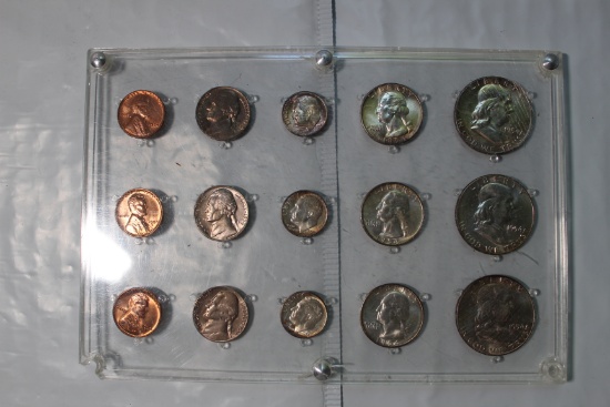 1954 PDS Uncirculated Mint Sets Capital Holder