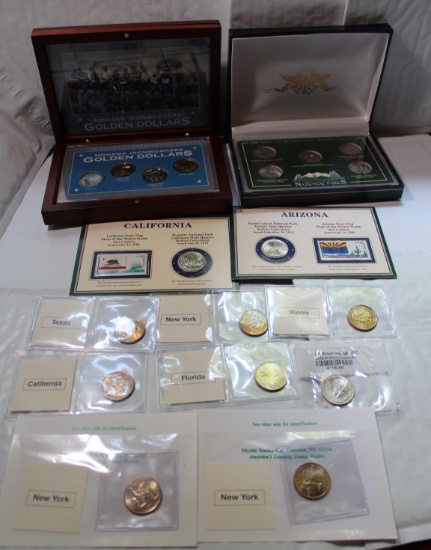 Lot of Various Coin Sets Custom Holders
