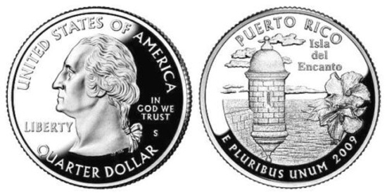 Roll 40 2009 Puerto Rico US Territories Quarters Proof
