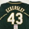Autographed/Signed Dennis Eckersley Oakland Green Baseball Jersey JSA COA