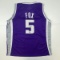 Autographed/Signed De'Aaron Fox Sacramento Purple Basketball Jersey Beckett BAS COA