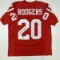 Autographed/Signed Johnny Rodgers Nebraska Red College Football Jersey Tristar COA Holo Only