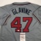 Autographed/Signed Tom Glavine Atlanta Grey Baseball Jersey JSA COA