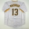 Autographed/Signed Manny Machado San Diego Pinstripe Baseball Jersey Beckett BAS COA