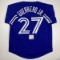 Autographed/Signed Vladimir Vlad Guerrero Jr. Toronto Blue Baseball Jersey PSA/DNA COA