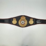 Autographed/Signed Mike Tyson WBA Black Boxing Replica Championship Belt Athlete Hologram COA