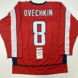 Autographed/Signed Alexander Alex Ovechkin Washington Red Hockey Jersey JSA COA