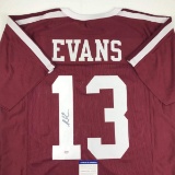 Autographed/Signed Mike Evans Texas A&M Maroon College Football Jersey PSA/DNA COA
