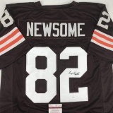 Autographed/Signed Ozzie Newsome HOF 99 Cleveland Football Brown Jersey JSA COA
