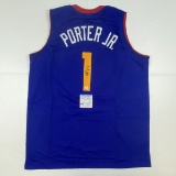 Autographed/Signed Michael Porter Jr. Denver Royal Blue Basketball Jersey PSA/DNA COA