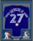 Framed Autographed/Signed Vladimir Vlad Guerrero Jr. 33x42 Toronto Blue Baseball Jersey PSA/DNA COA