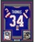 Framed Autographed/Signed Thurman Thomas 33x42 Buffalo Blue Football Jersey JSA COA