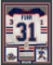 Framed Autographed/Signed Grant Fuhr 33x42 Edmonton White Hockey Jersey JSA COA