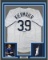 Framed Autographed/Signed Kevin Kiermaier 33x42 Tampa Bay White Baseball Jersey PSA/DNA COA
