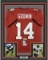 Framed Autographed/Signed Chris Godwin #14 33x42 Tampa Bay Red Football Jersey JSA COA
