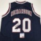 Autographed/Signed Micheal Ray Richardson New York Dark Blue Basketball Jersey PSA/DNA COA
