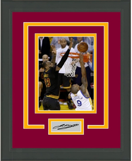 Framed LeBron James Facsimile Laser Engraved Signature Cleveland Cavaliers 14x17 Basketball Photo