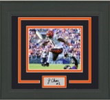 Framed Ja'Marr Chase Facsimile Laser Engraved Signature Cincinnati Bengals 15x16 Football Photo