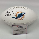 Autographed/Signed Tua Tagovailoa Miami Dolphins Full Size White Panel Logo Football Fanatics COA