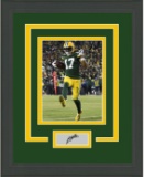 Framed Davante Adams Facsimile Laser Engraved Signature Auto Green Bay Packers 14x17 Football Photo