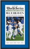 Framed LA Times Blue Heaven Dodgers 2020 WS Champions 17x27 Newspaper Cover Professionally Matted