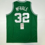 Autographed/Signed Kevin McHale Boston Green Basketball Jersey JSA COA