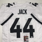 Autographed/Signed Myles Jack Jacksonville White Football Jersey JSA COA
