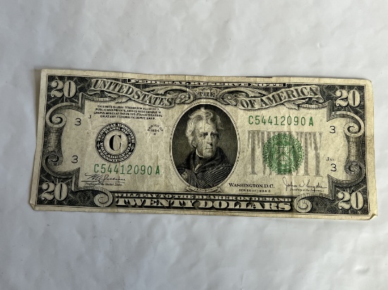 1934 $20 Federal Reserve Note