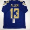 Autographed/Signed Keenan Allen Los Angeles LA Color Rush Blue Football Jersey JSA COA