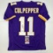 Autographed/Signed Daunte Culpepper Minnesota Purple Football Jersey JSA COA