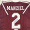 Autographed/Signed Johnny Manziel Texas A&M Maroon College Football Jersey JSA COA