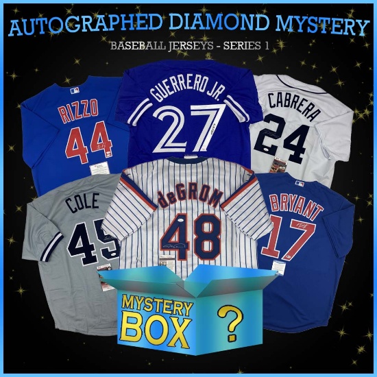 Autographed Baseball Jersey Mystery Box DIAMOND Series 1