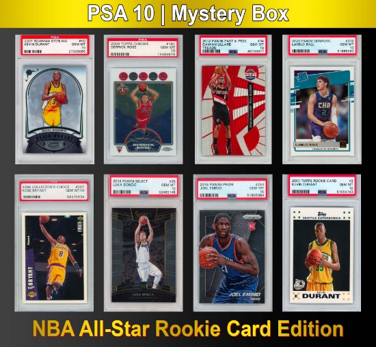 PSA 10 NBA All-Star Rookie Card Mystery Box