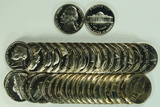 Roll of 40 1973 Proof Jefferson Nickels