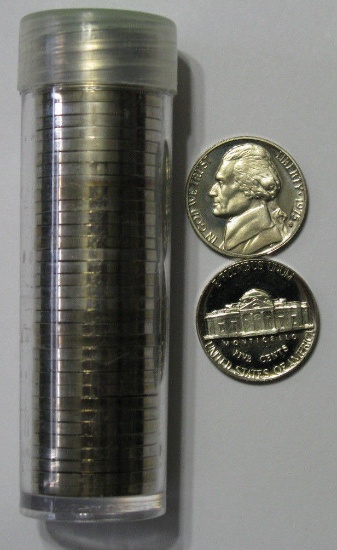 Roll of 40 1975 Proof Jefferson Nickels